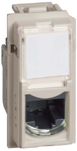 Розетка компьютерная модульная Legrand BTicino Living Now 1-м. 1 мод. 6e песочный фото Розетка компьютерная модульная Legrand BTicino Living Now 1-м. 1 мод. 6e песочный картинка